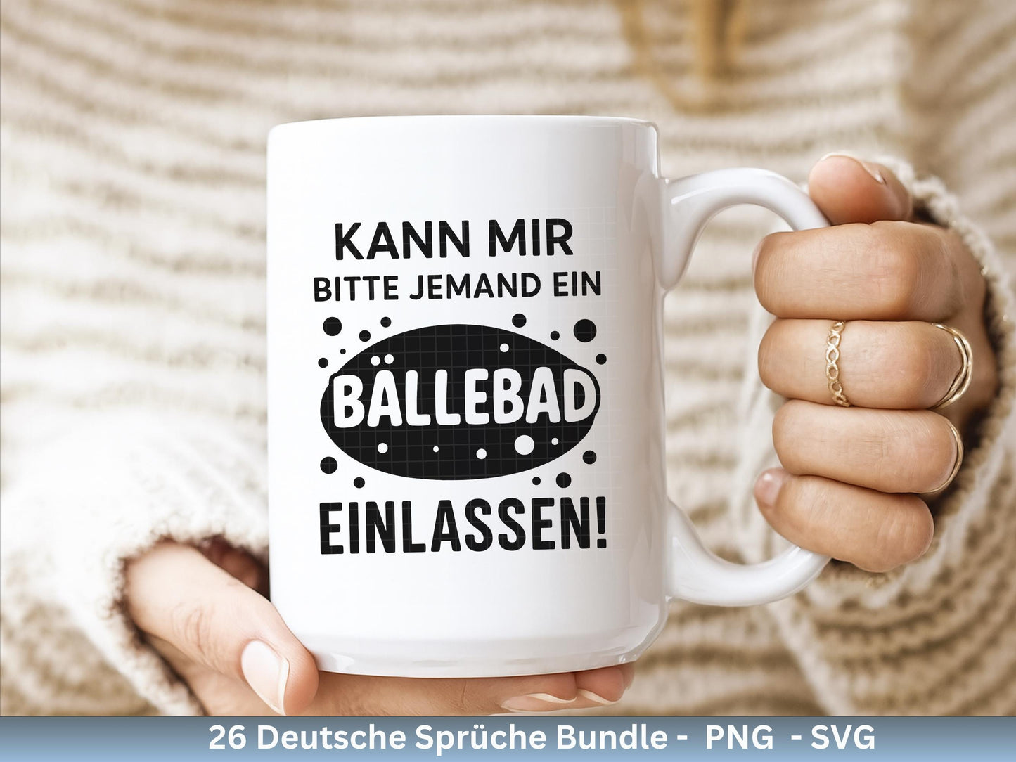 Lustige Deutsche Sprüche SVG – Beutel Sprüche Bundle | Plotterdatei | Laserdatei | Witzige Zitate für Tasse & Jutetasche | Cricut Silhouette