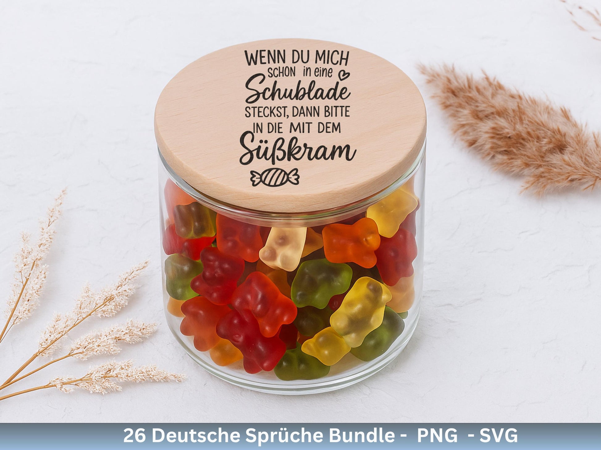 Lustige Deutsche Sprüche SVG – Beutel Sprüche Bundle | Plotterdatei | Laserdatei | Witzige Zitate für Tasse & Jutetasche | Cricut Silhouette