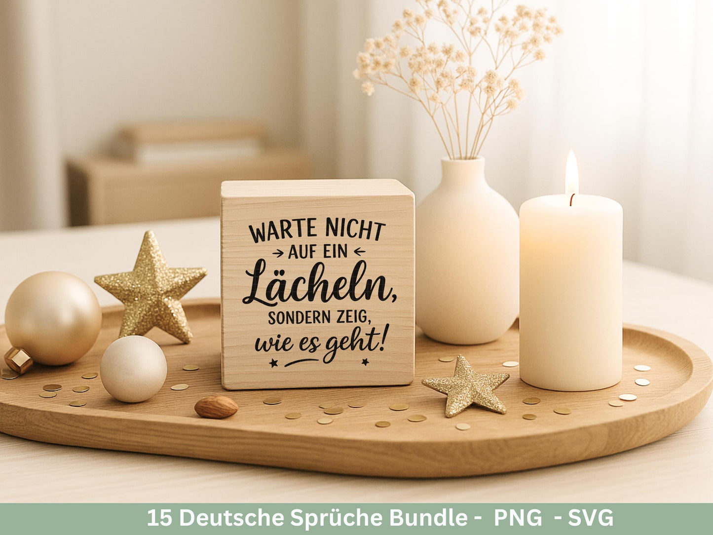 Positive Sprüche SVG – Motivations Sprüche Plotterdatei & Laserdatei | Deutsche Zitate | Cricut Silhouette | Geschenkidee | Freundin
