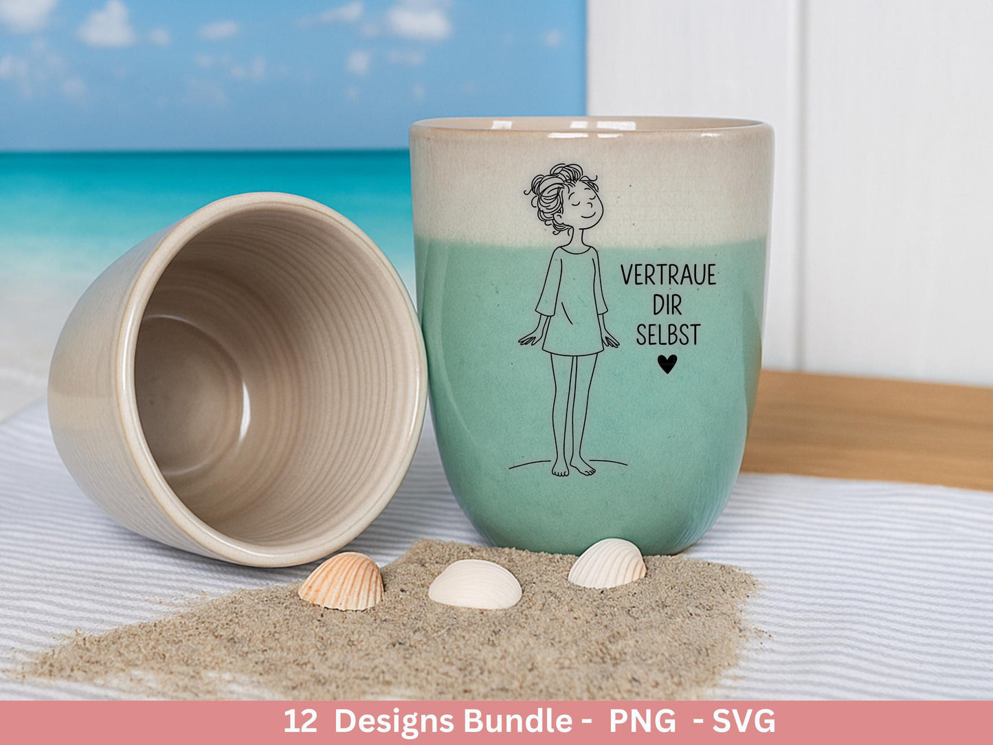 Handgezeichnete Frauen SVG | Sketch Bundle mit Sprüchen | Plotterdatei Laserdatei | Geschenkidee Freundin | Cricut Silhouette Design Datei