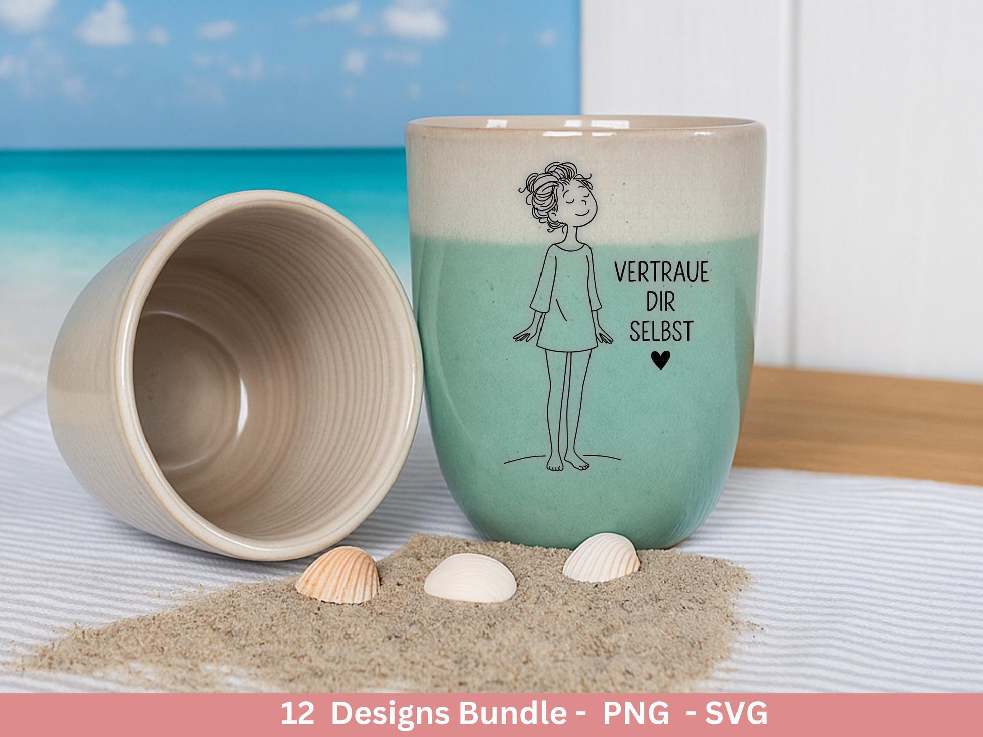 Handgezeichnete Frauen SVG | Sketch Bundle mit Sprüchen | Plotterdatei Laserdatei | Geschenkidee Freundin | Cricut Silhouette Design Datei