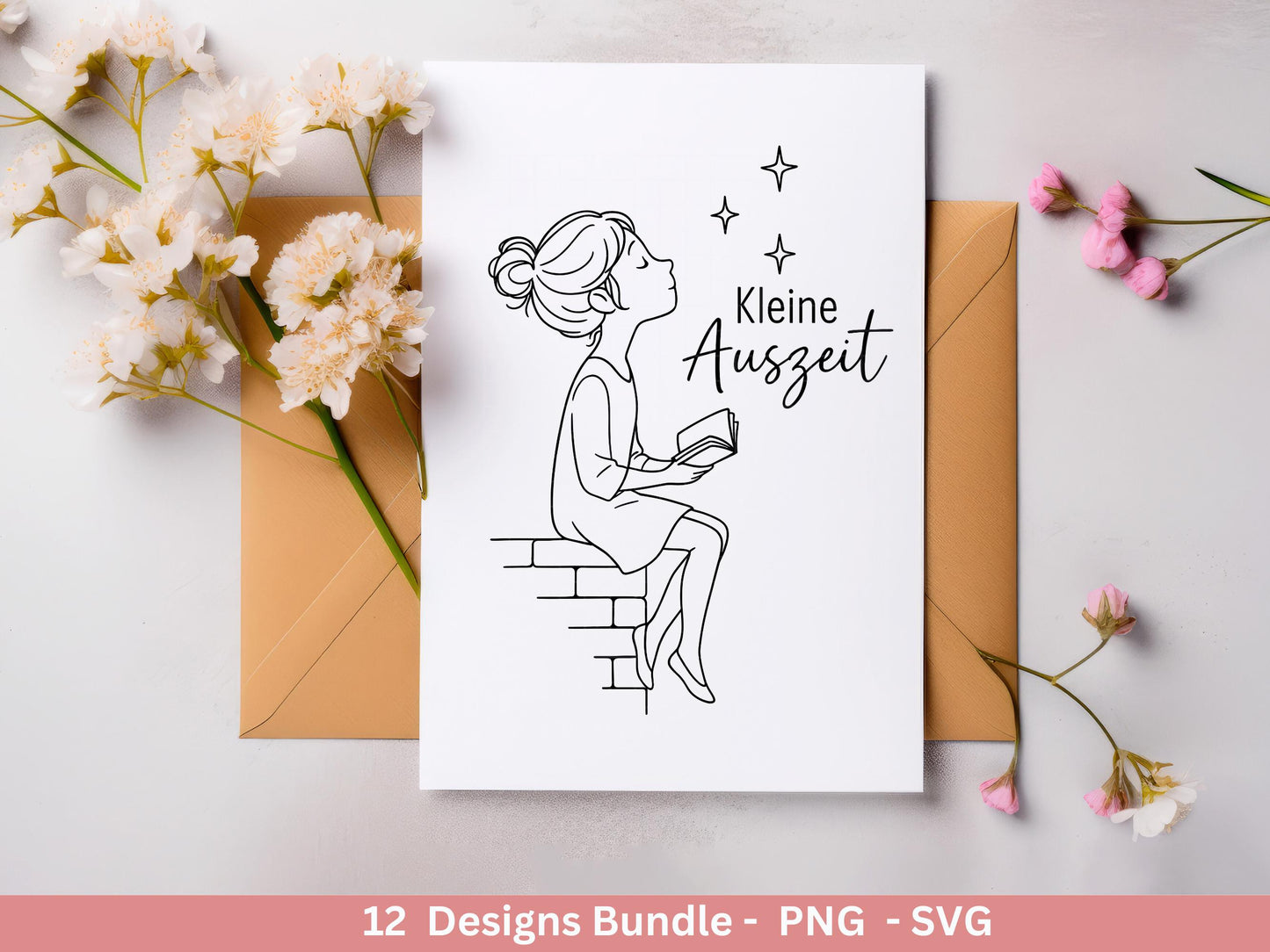 Handgezeichnete Frauen SVG | Sketch Bundle mit Sprüchen | Plotterdatei Laserdatei | Geschenkidee Freundin | Cricut Silhouette Design Datei