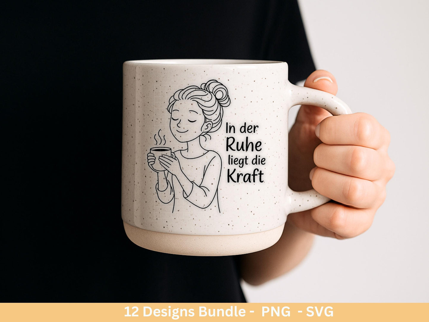 Handgezeichnete Frauen SVG | Sketch Bundle mit Sprüchen | Plotterdatei Laserdatei | Geschenkidee Freundin | Cricut Silhouette Design Datei