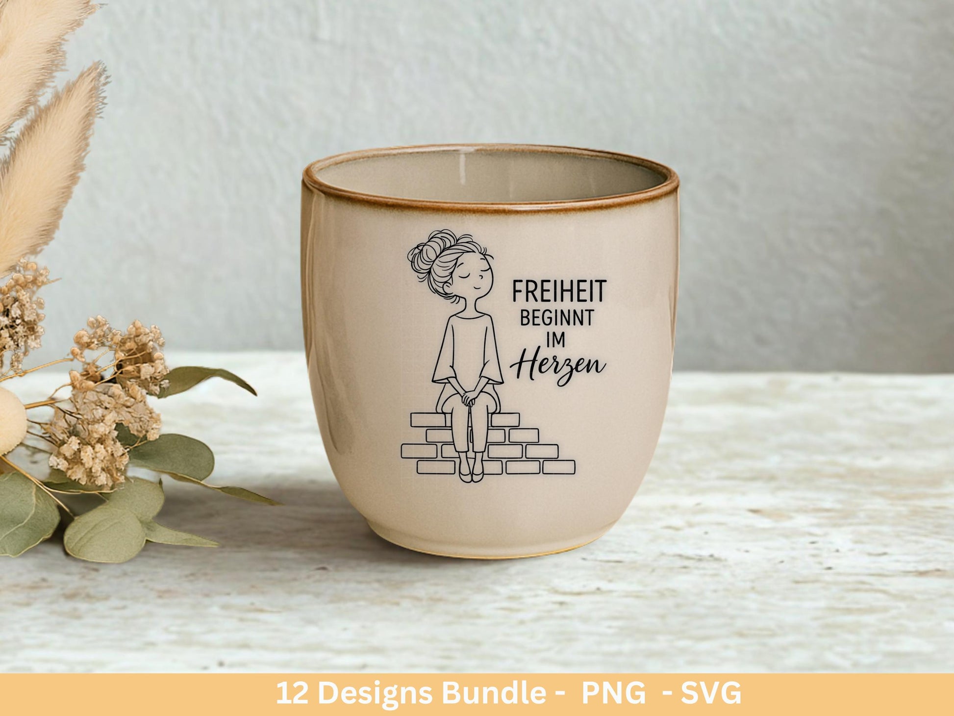 Handgezeichnete Frauen SVG | Sketch Bundle mit Sprüchen | Plotterdatei Laserdatei | Geschenkidee Freundin | Cricut Silhouette Design Datei
