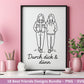 Beste Freundin SVG – Plotterdatei und Laserdatei | Freundschaft Sprüche | Geschenkidee Freundin & Schwester | Freundschaft SVG Datei Cricut
