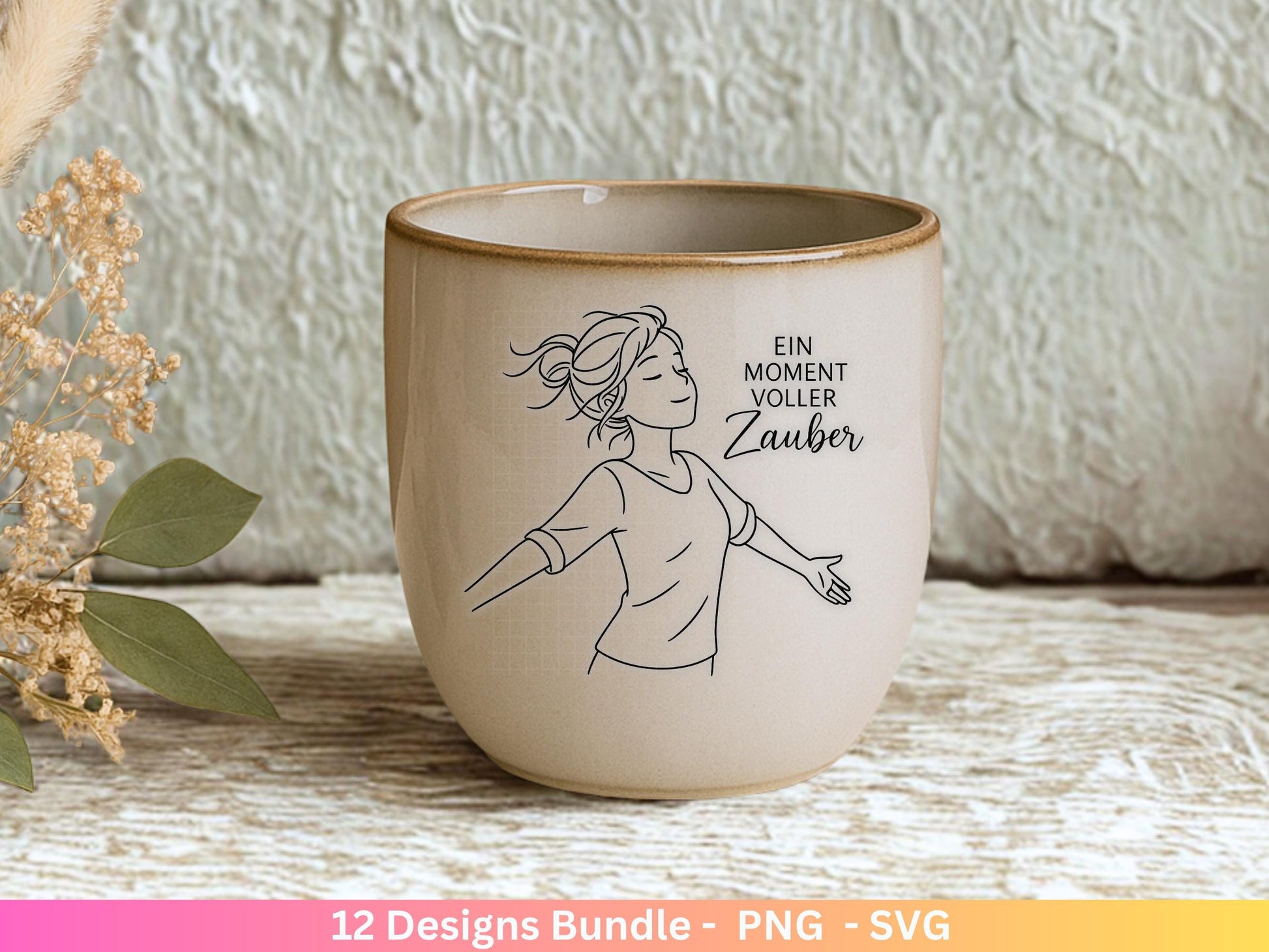 Handgezeichnete Frauen SVG | Sketch Bundle mit Sprüchen | Plotterdatei Laserdatei | Geschenkidee Freundin | Cricut Silhouette Design Datei
