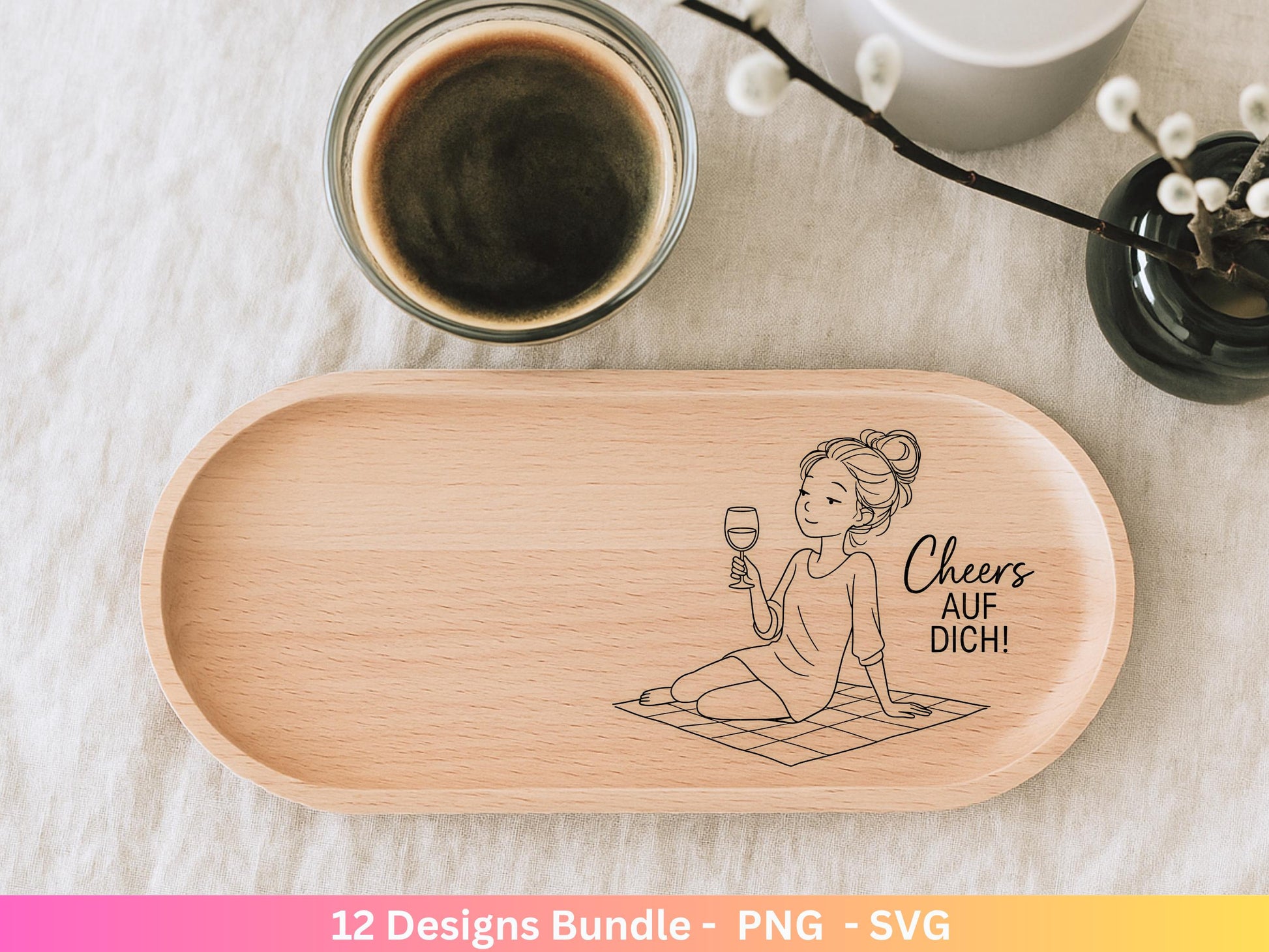 Handgezeichnete Frauen SVG | Sketch Bundle mit Sprüchen | Plotterdatei Laserdatei | Geschenkidee Freundin | Cricut Silhouette Design Datei
