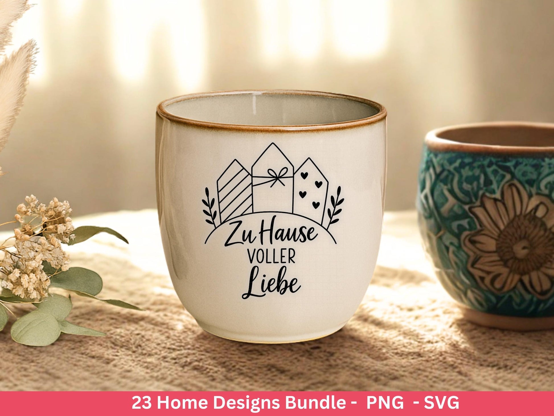 Zuhause SVG – Plotterdatei & Laserdatei | Home Schriftzug | Häuser Sprüche | Geschenkidee Holzbrett | Cricut Silhouette Deko Liebe Herz