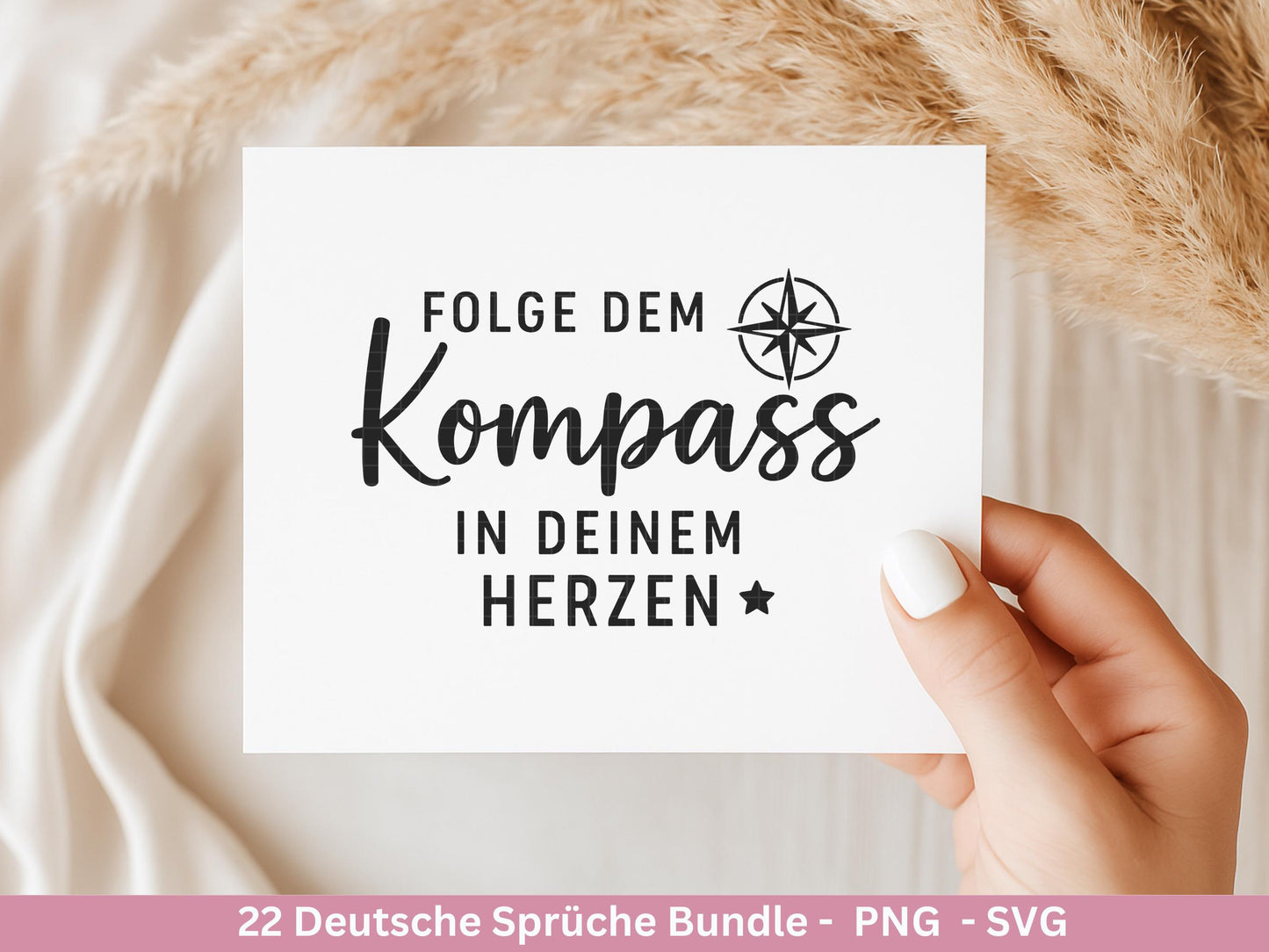 Sprüche SVG Bundle – Plotterdatei & Laserdatei | Positive Deutsche Zitate | Danke | Beste Freundin | Geschenkidee | Cricut Silhouette