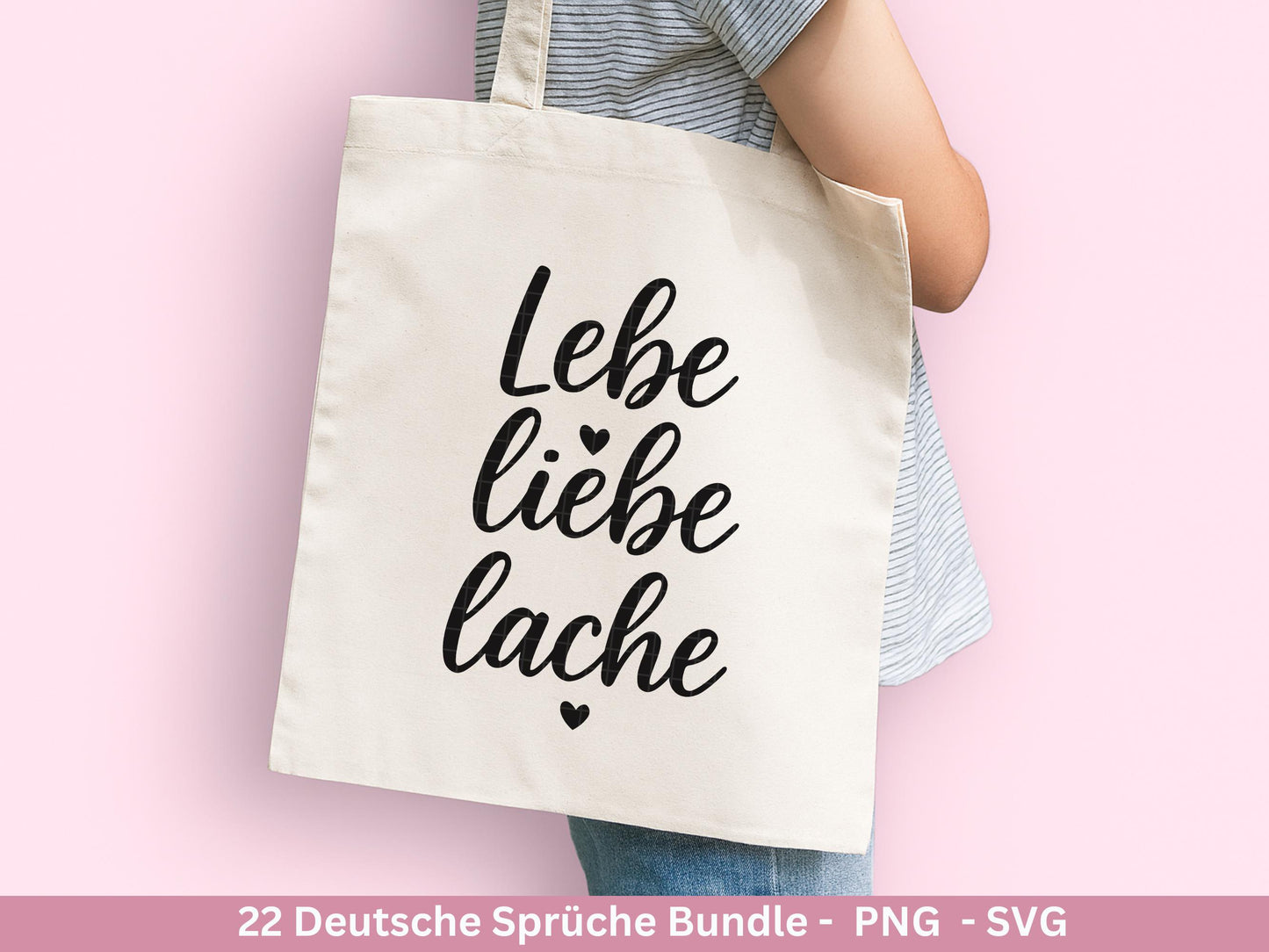 Sprüche SVG Bundle – Plotterdatei & Laserdatei | Positive Deutsche Zitate | Danke | Beste Freundin | Geschenkidee | Cricut Silhouette