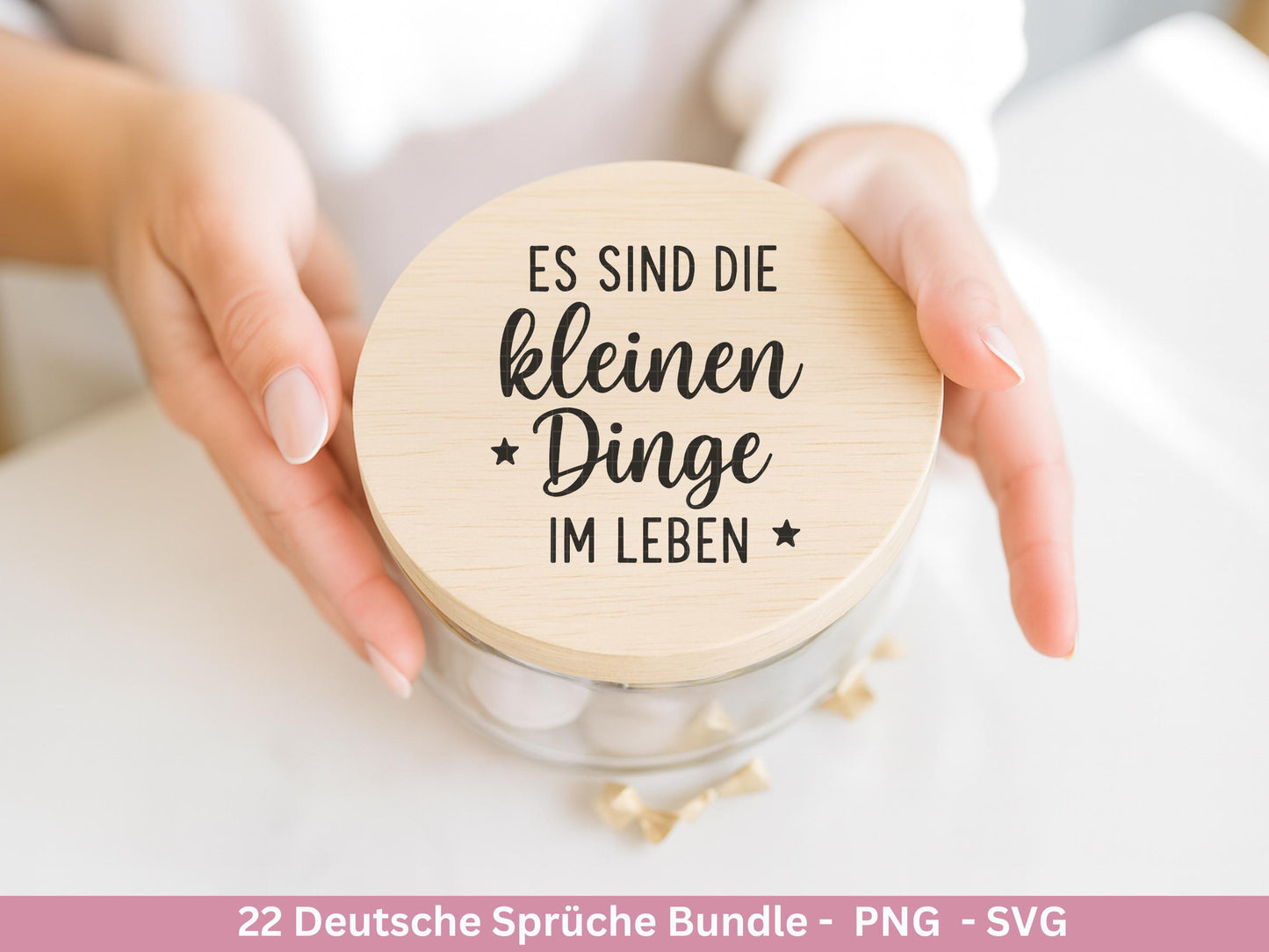 Sprüche SVG Bundle – Plotterdatei & Laserdatei | Positive Deutsche Zitate | Danke | Beste Freundin | Geschenkidee | Cricut Silhouette