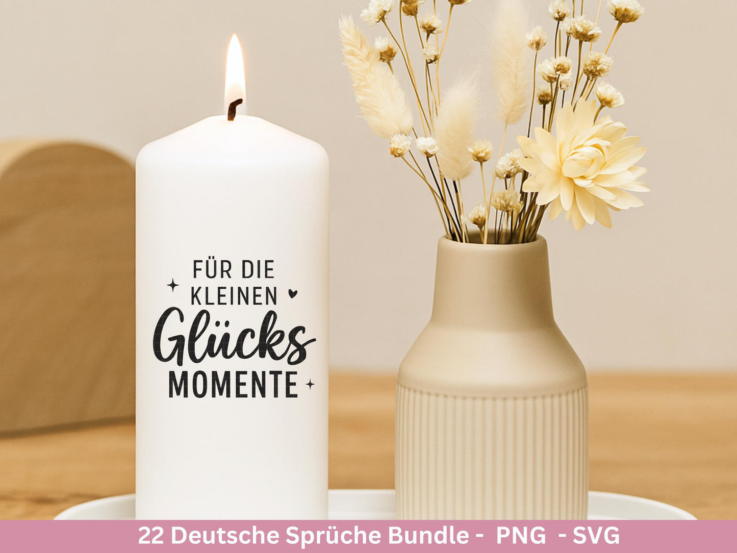 Sprüche SVG Bundle – Plotterdatei & Laserdatei | Positive Deutsche Zitate | Danke | Beste Freundin | Geschenkidee | Cricut Silhouette