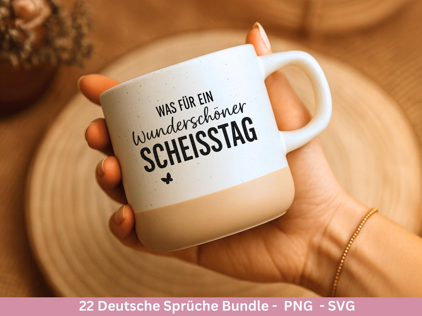 Sprüche SVG Bundle – Plotterdatei & Laserdatei | Positive Deutsche Zitate | Danke | Beste Freundin | Geschenkidee | Cricut Silhouette