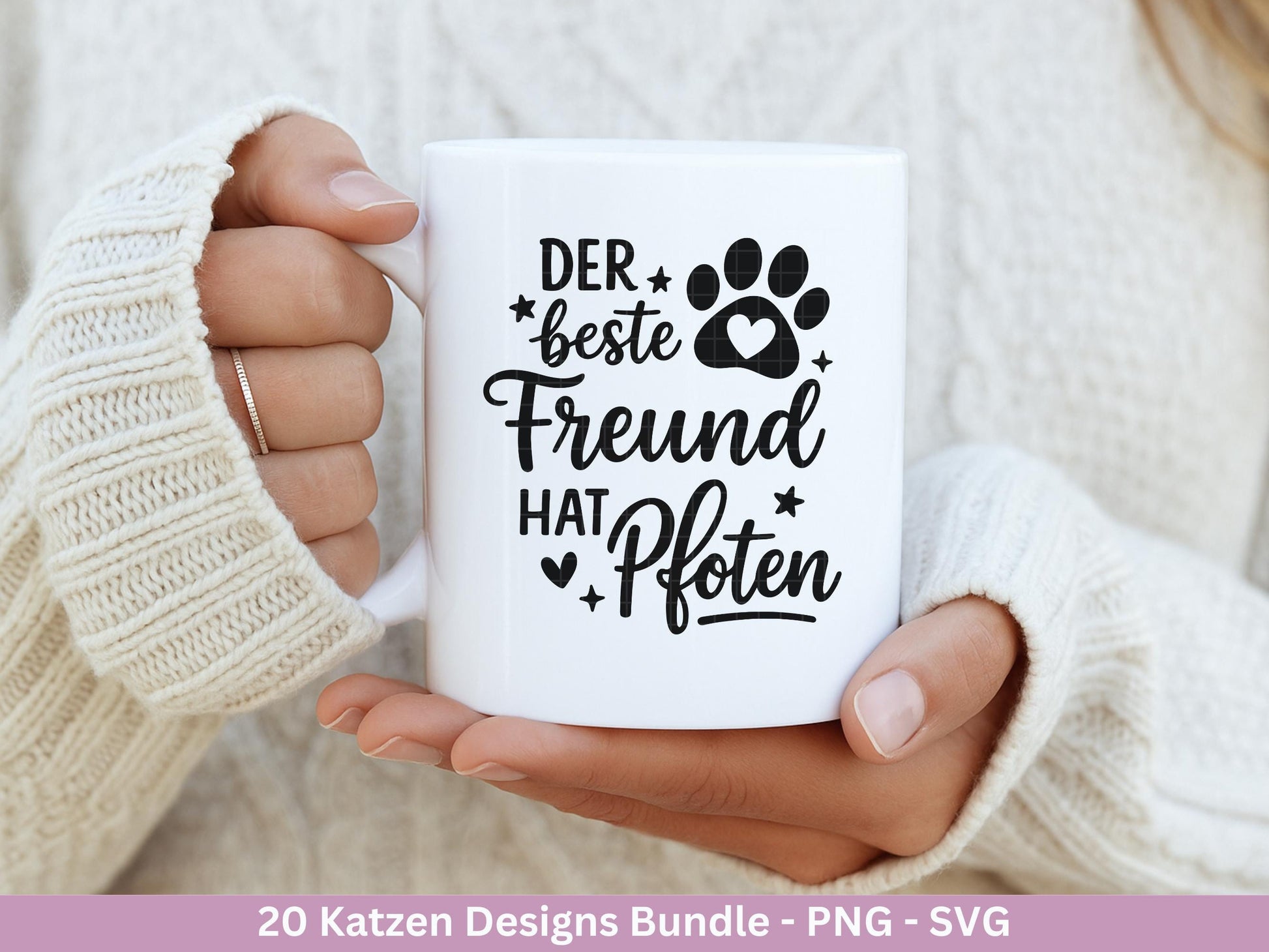 Katzen SVG Bundle – Plotterdatei & Laserdatei | Katzen Sprüche | Katzenliebe Designs | Cricut Silhouette | Katzen Mama | Geschenkidee Katze