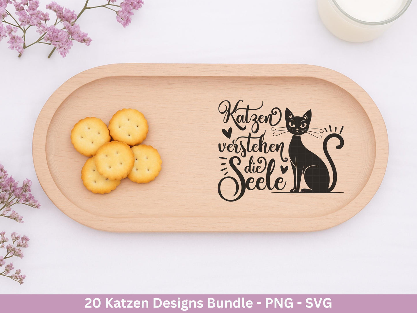 Katzen SVG Bundle – Plotterdatei & Laserdatei | Katzen Sprüche | Katzenliebe Designs | Cricut Silhouette | Katzen Mama | Geschenkidee Katze