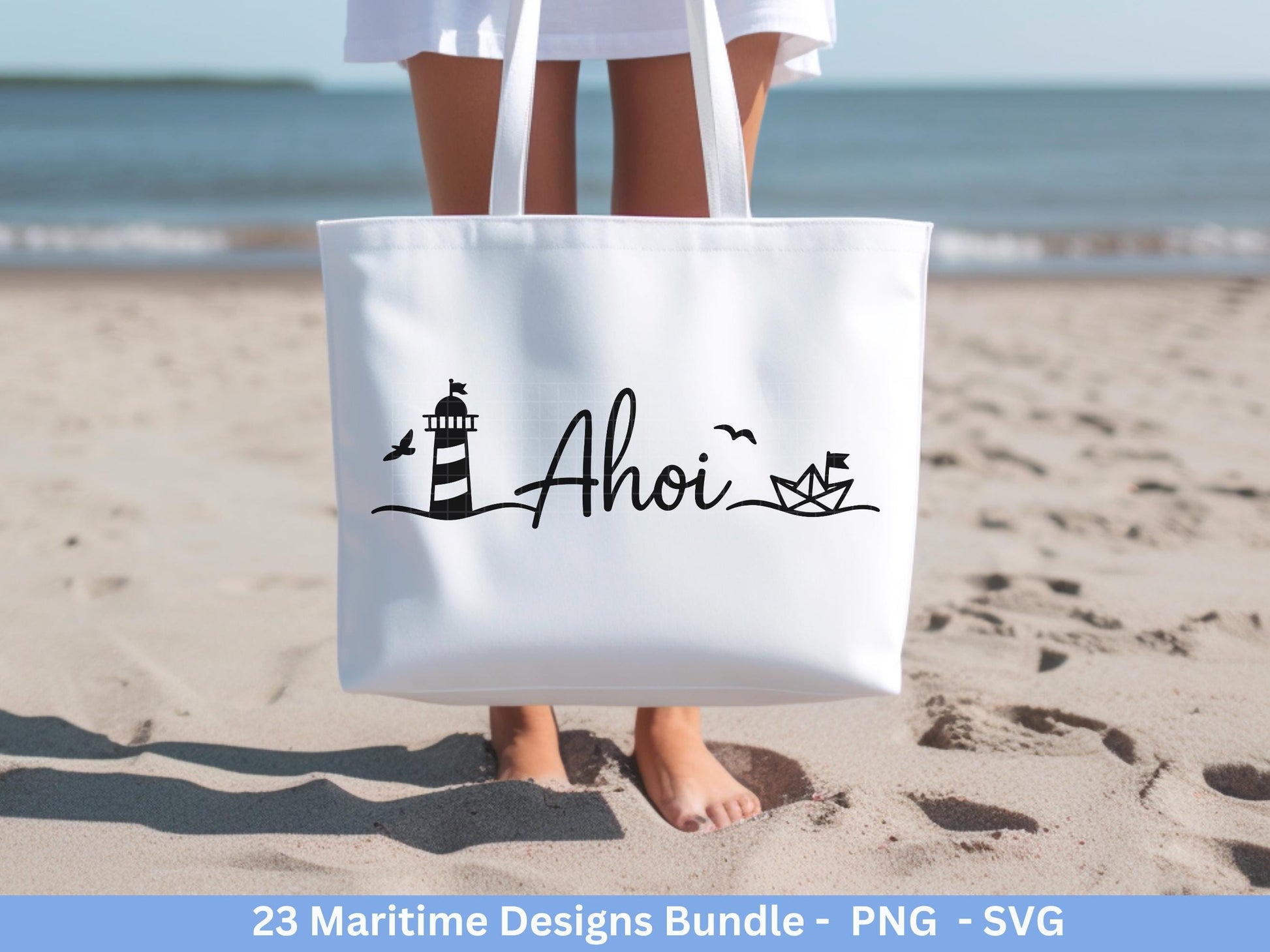 Maritim SVG Bundle – Plotterdatei & Laserdatei | Ahoi, Heimathafen , Leuchtturm | Nordsee Ostsee Liebe | Maritime Sprüche | Geschenkidee