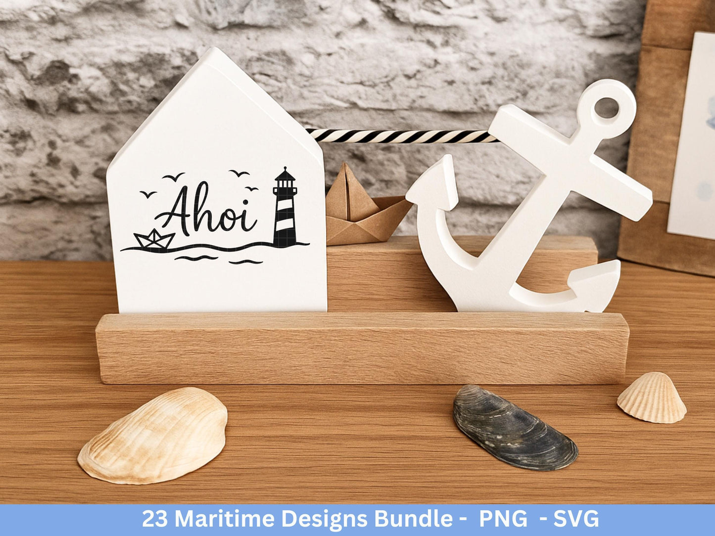 Maritim SVG Bundle – Plotterdatei & Laserdatei | Ahoi, Heimathafen , Leuchtturm | Nordsee Ostsee Liebe | Maritime Sprüche | Geschenkidee