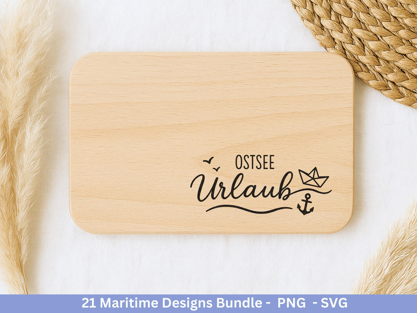 Maritim SVG Bundle – Plotterdatei & Laserdatei | Ahoi, Heimathafen , Leuchtturm | Nordsee Ostsee Liebe | Maritime Sprüche | Geschenkidee
