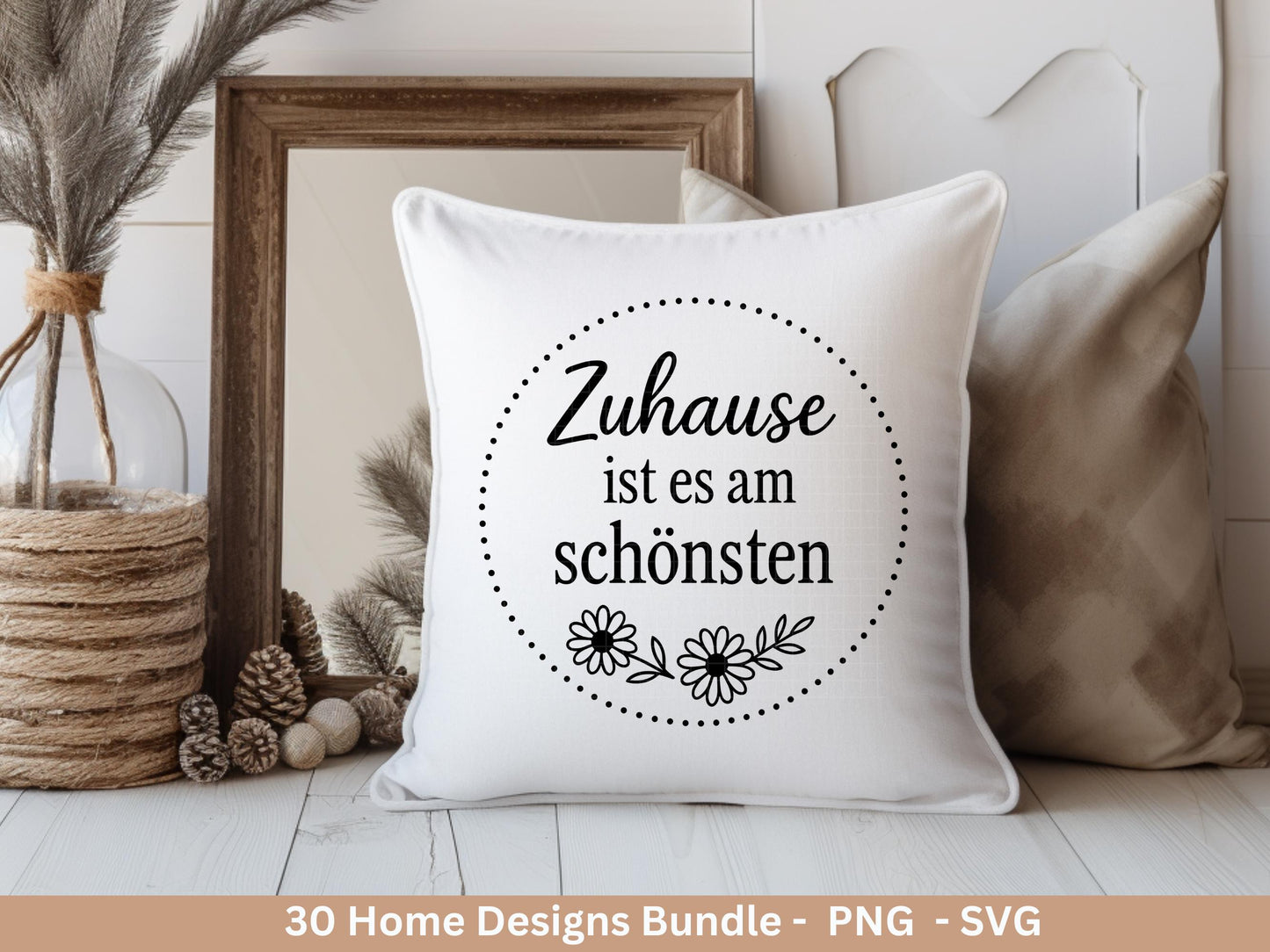 Zuhause SVG – Plotterdatei & Laserdatei | Home Schriftzug | Häuser Sprüche | Geschenkidee Holzbrett | Cricut Silhouette Deko Liebe Glück
