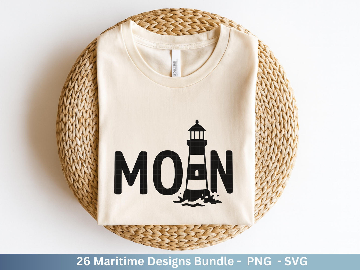 Maritim SVG Bundle – Plotterdatei & Laserdatei | Moin, Leuchtturm , Möwen | Nordsee Ostsee Sprüche | Küstenliebe | Cricut Silhouette Design