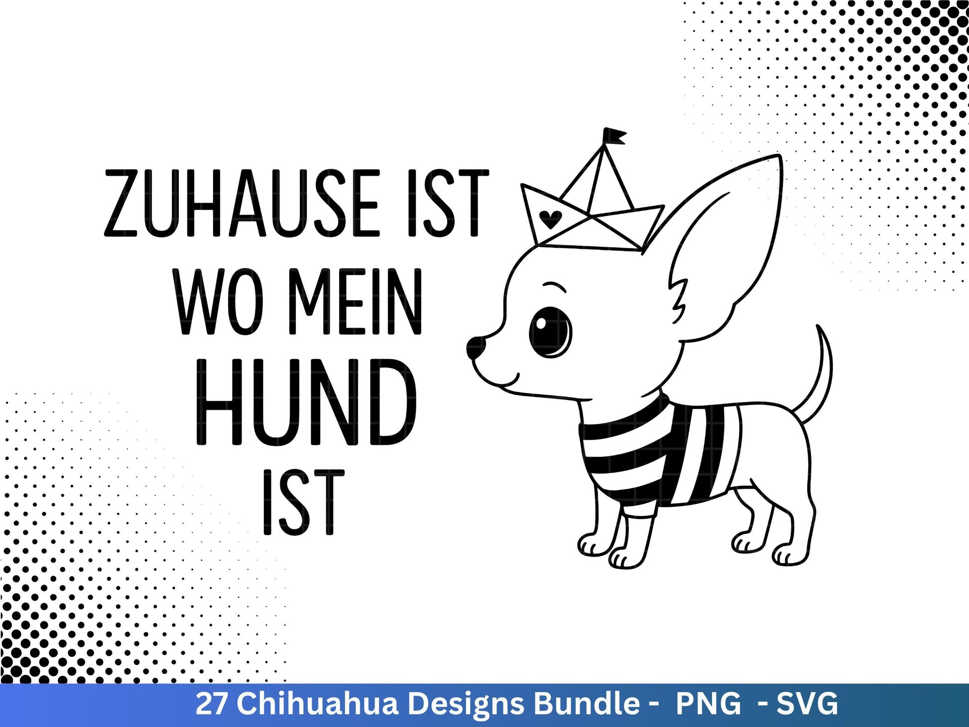 Chihuahua SVG Bundle – Plotterdatei & Laserdatei | Hunde Sprüche | Dog Lover | Hundeliebe | Maritim | Geschenkidee Hundefan Cricut