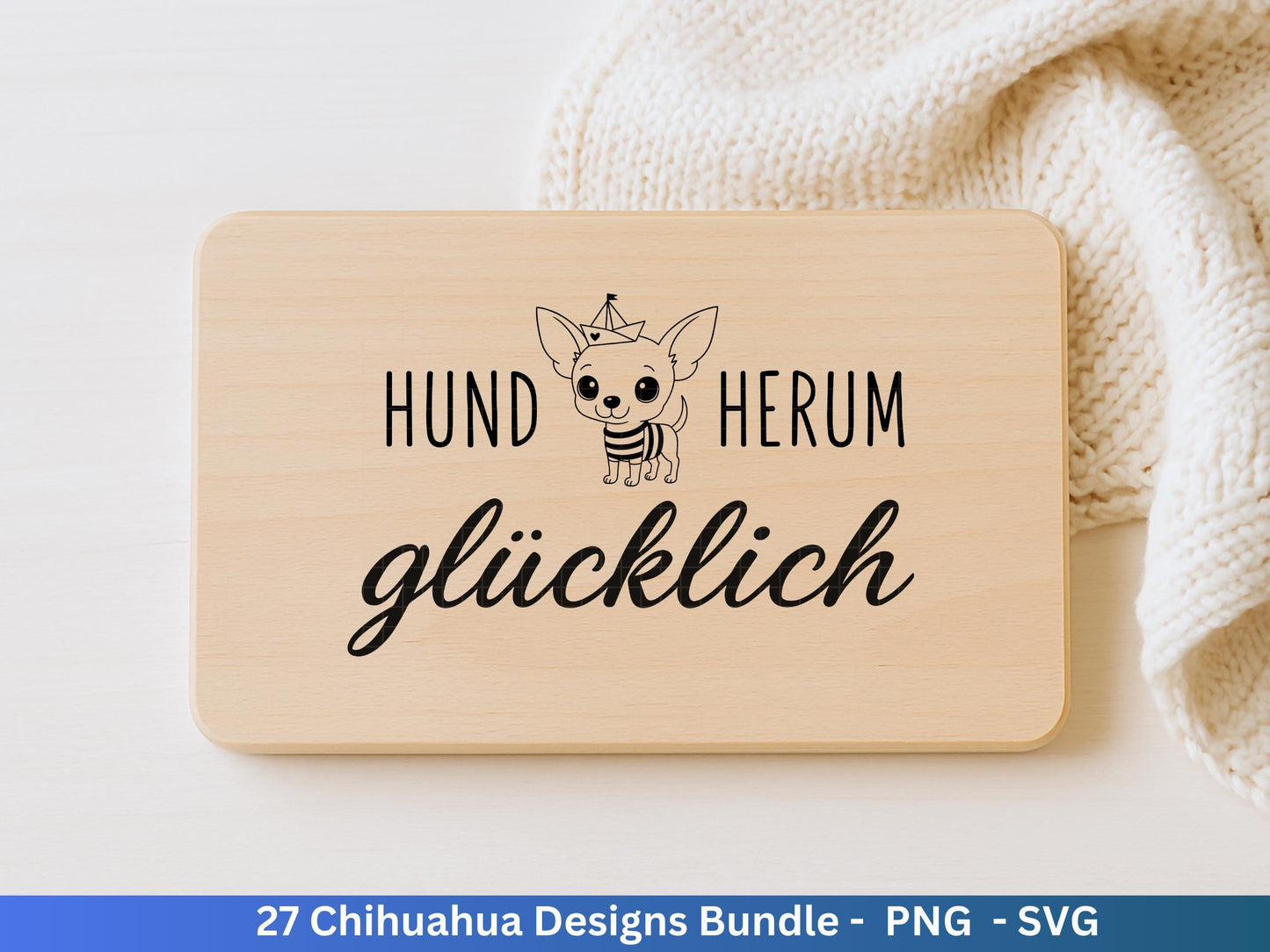 Chihuahua SVG Bundle – Plotterdatei & Laserdatei | Hunde Sprüche | Dog Lover | Hundeliebe | Maritim | Geschenkidee Hundefan Cricut