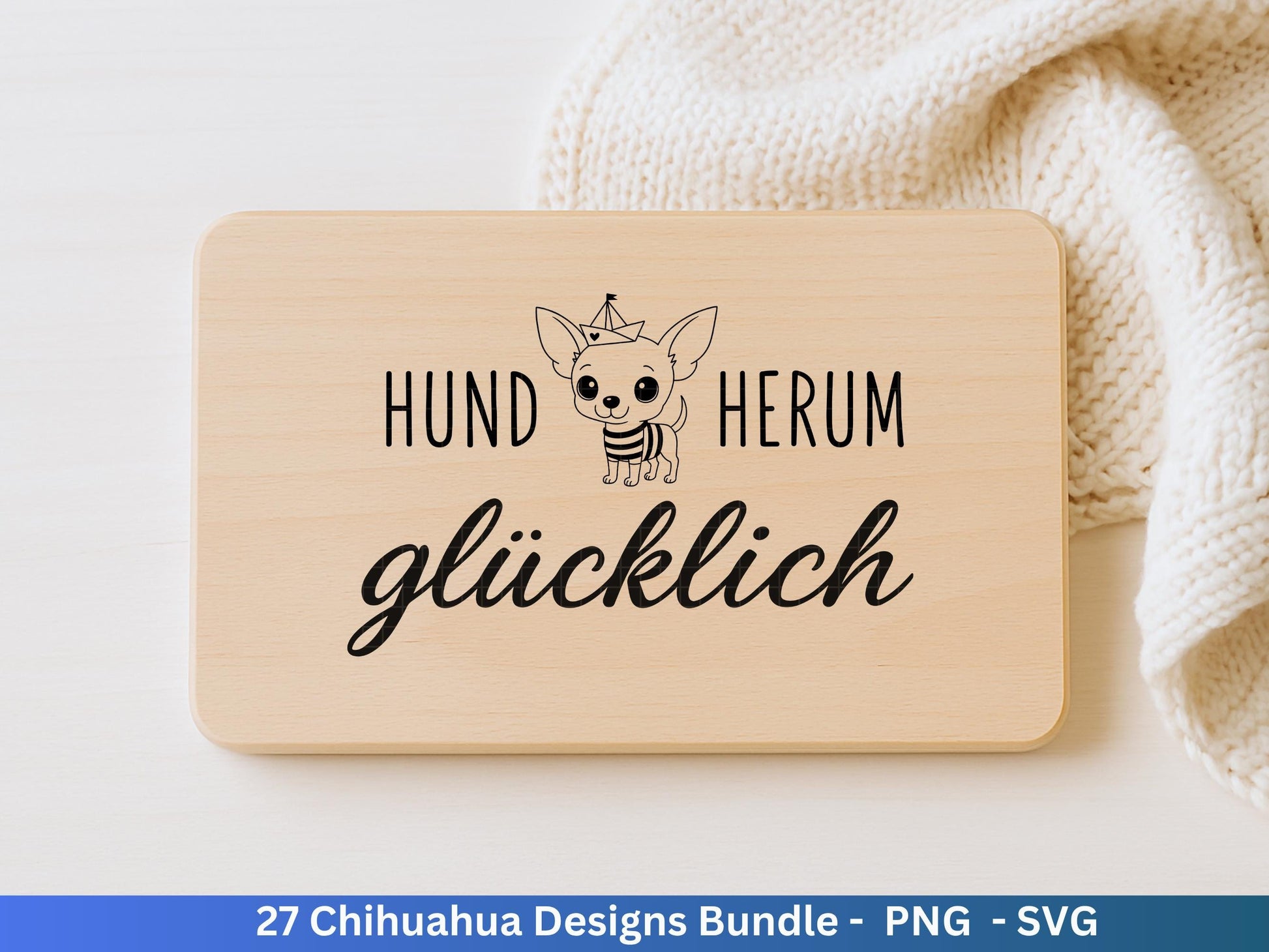 Chihuahua SVG Bundle – Plotterdatei & Laserdatei | Hunde Sprüche | Dog Lover | Hundeliebe | Maritim | Geschenkidee Hundefan Cricut