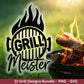 Grillen SVG – Plotterdatei & Laserdatei | Grillmeister Sprüche | BBQ Chef | König des Grills | Männer Geschenkidee Gravur Cricut Silhouette