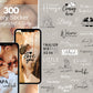 300 Story Sticker Schwangerschaft & Baby – Instagram Clipart Bundle | Mama Alltag Sprüche | Familie Liebe | Insta Stories Deko PNG Set
