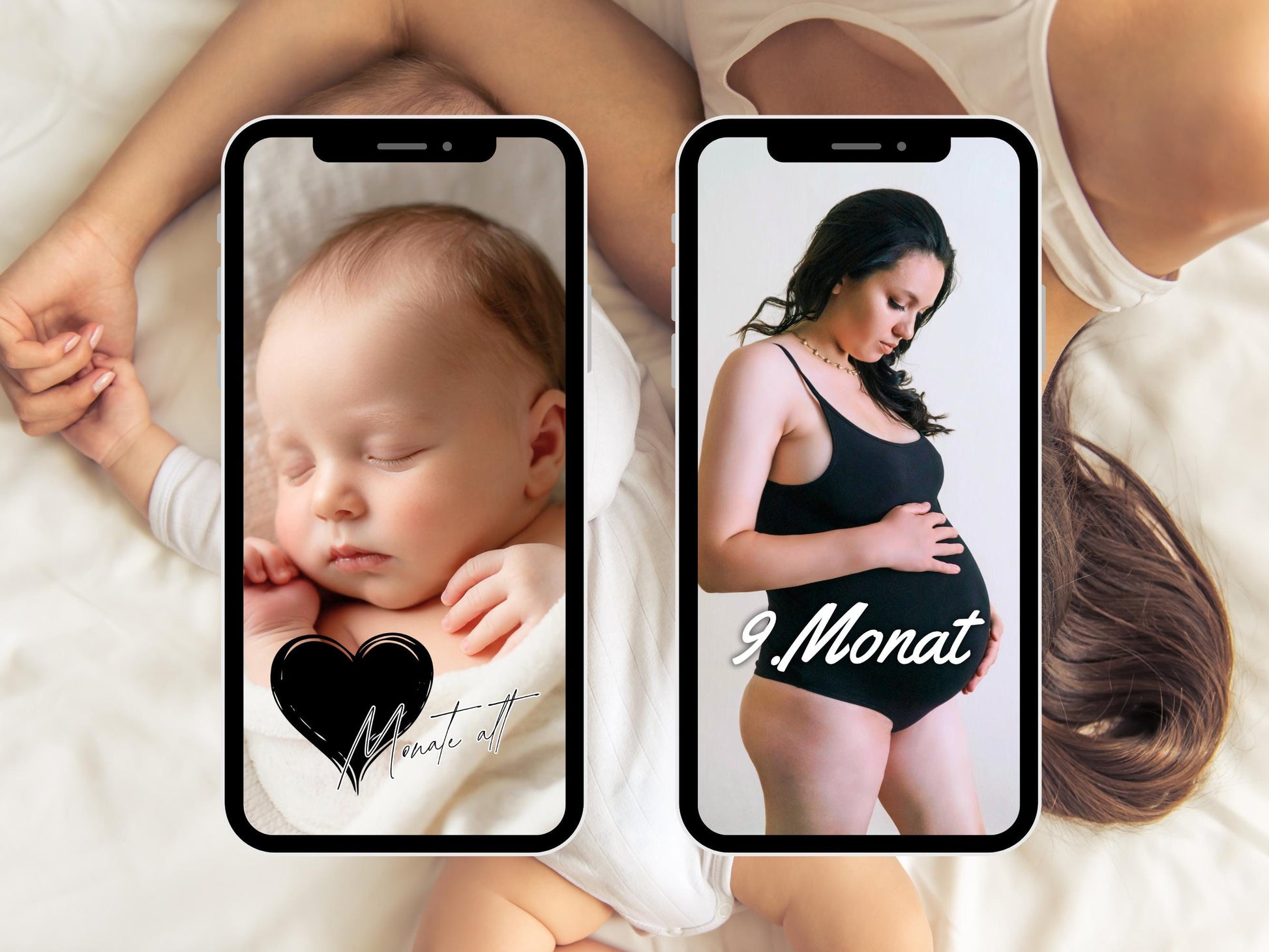 300 Story Sticker Schwangerschaft & Baby – Instagram Clipart Bundle | Mama Alltag Sprüche | Familie Liebe | Insta Stories Deko PNG Set