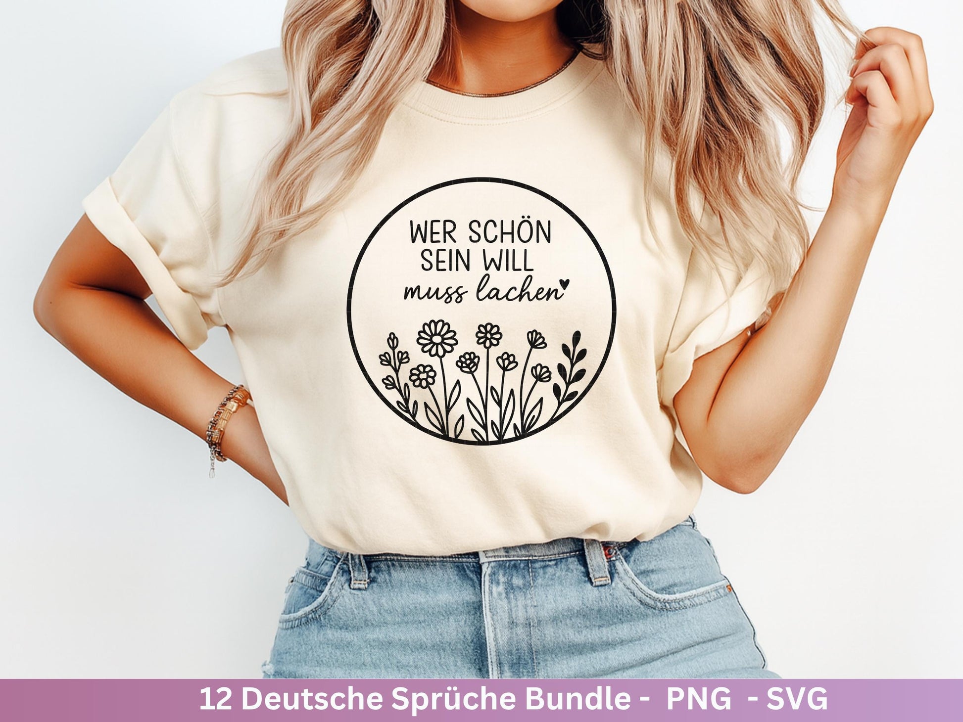 Sprüche SVG – Plotterdatei & Laserdatei | Deutsche Zitate | Freundschaft | Blumen | Inspirierende Sprüche | Geschenkidee Cricut Silhouette