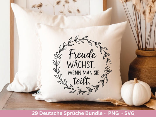 Positive Sprüche SVG – Plotterdatei & Laserdatei | Deutsche Zitate | Freundschaft | Inspiration | Regenbogen Design | Geschenkidee Cricut