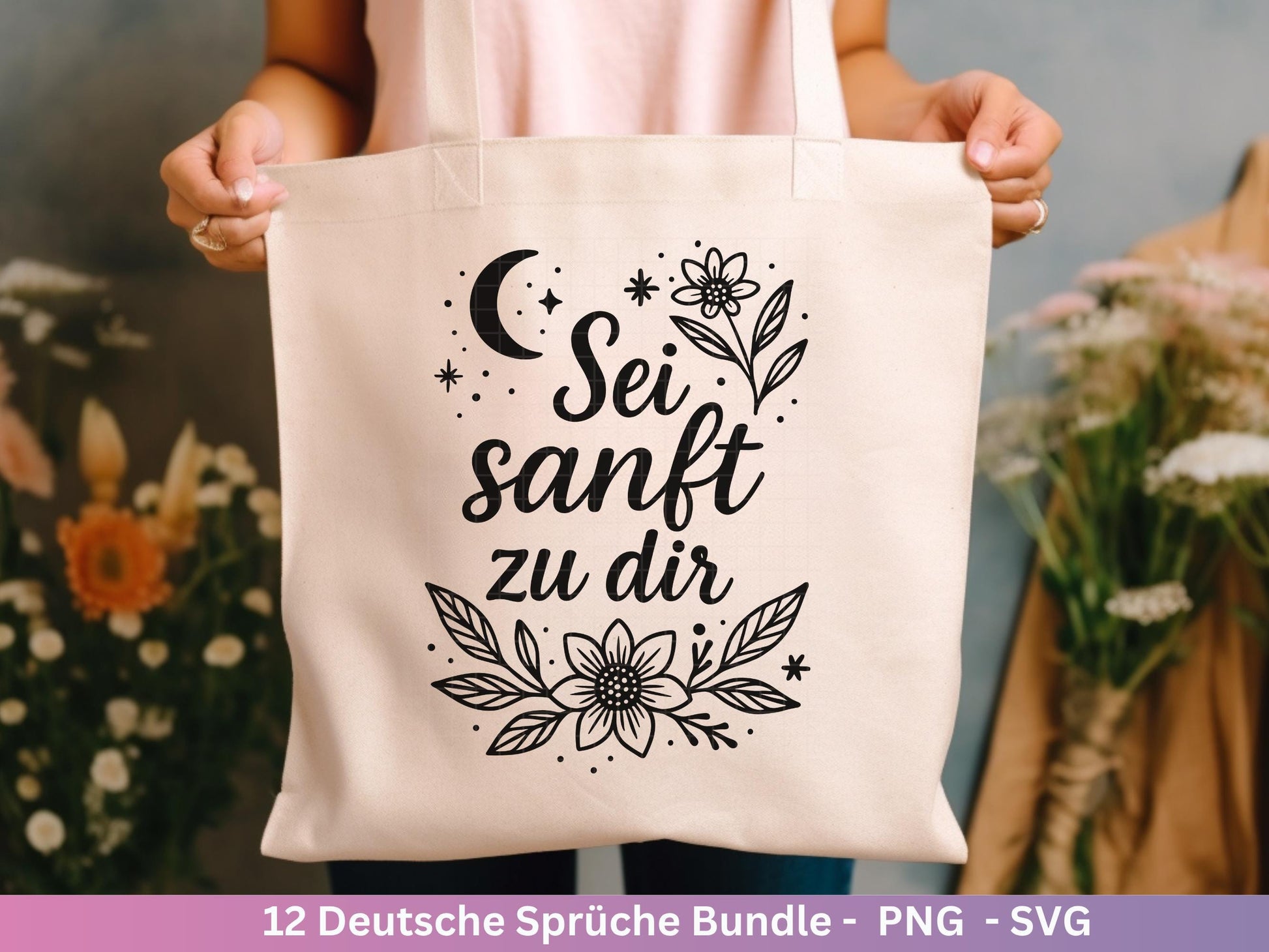 Deutsche Sprüche Plotterdatei - Positive Sprüche Svg - Laserdatei Sprüche - Inspirierende Zitate - Laserdatei Sprüche - Geschenk Freundin