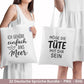 Deutsche Sprüche für Beutel SVG – Taschensprüche Bundle | Plotterdatei & Laserdatei | Jutetasche plotten | Lustige Sprüche Cricut Silhouette