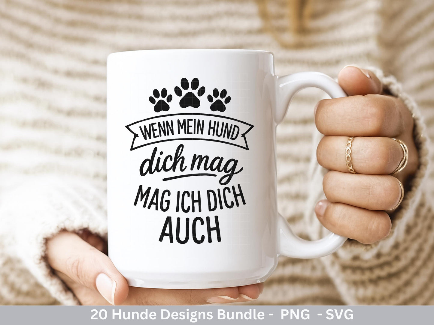 Hunde SVG Bundle – Plotterdatei & Laserdatei | Hunde Sprüche | Hundeliebe Shirtdesign | Cricut Silhouette | Hunde Mama | Geschenkidee Hund