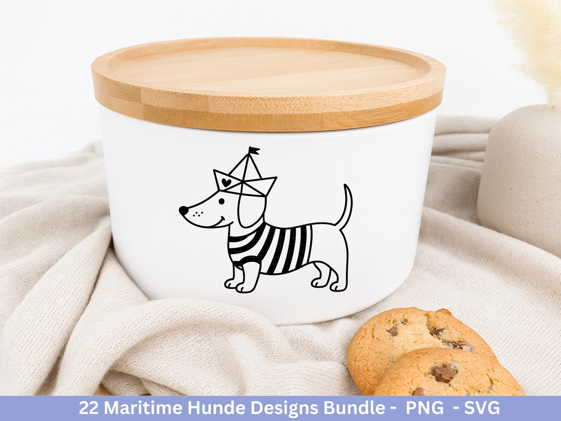 Maritim Hunde SVG Bundle – Plotterdatei & Laserdatei, Mops, Dackel, Chihuahua, Golden Retriever, Pudel, Labrador, Cricut Datei, Geschenkidee
