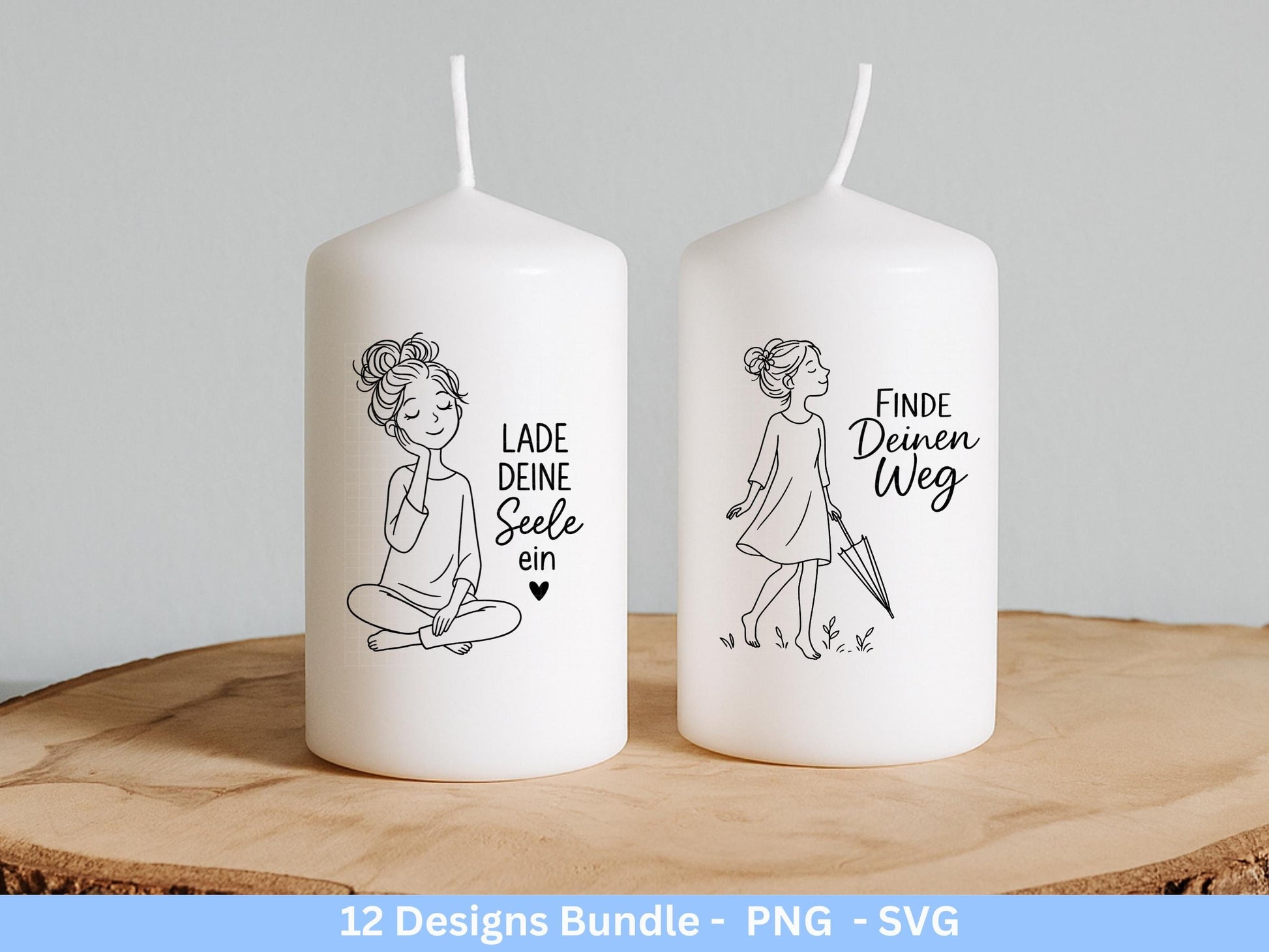 Handgezeichnete Frauen SVG | Sketch Bundle mit Sprüchen | Plotterdatei Laserdatei | Geschenkidee Freundin | Cricut Silhouette Design Datei