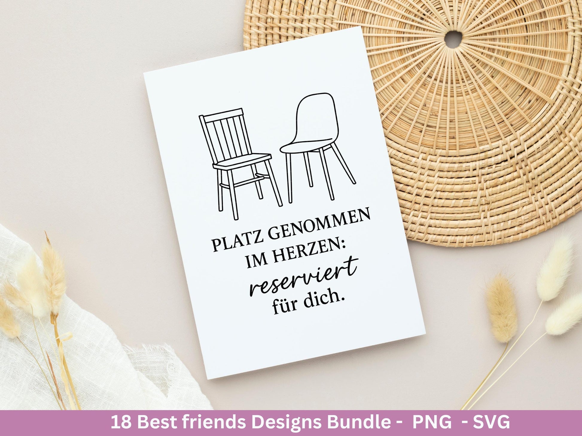 Beste Freundin SVG – Plotterdatei und Laserdatei | Freundschaft Sprüche | Geschenkidee Freundin & Schwester | Freundschaft SVG Datei Cricut