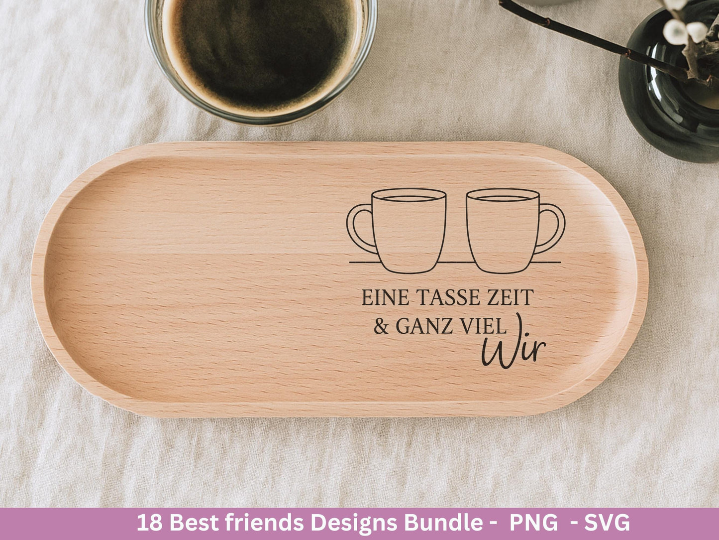 Beste Freundin SVG – Plotterdatei und Laserdatei | Freundschaft Sprüche | Geschenkidee Freundin & Schwester | Freundschaft SVG Datei Cricut