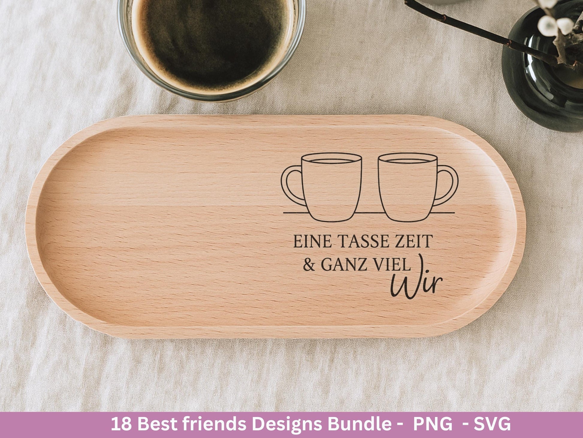 Beste Freundin SVG – Plotterdatei und Laserdatei | Freundschaft Sprüche | Geschenkidee Freundin & Schwester | Freundschaft SVG Datei Cricut