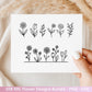 Plotterdatei Blumen SVG Bundle – Florale Designs | Wildblumen & Blätter | Cricut | Laserdatei | Pusteblume Clipart PNG Botanisch Frühling