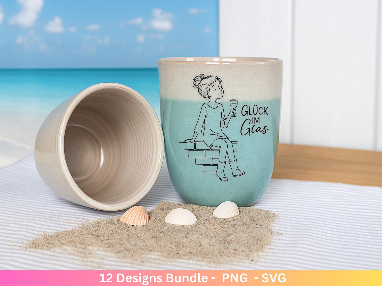 Handgezeichnete Frauen SVG | Sketch Bundle mit Sprüchen | Plotterdatei Laserdatei | Geschenkidee Freundin | Cricut Silhouette Design Datei