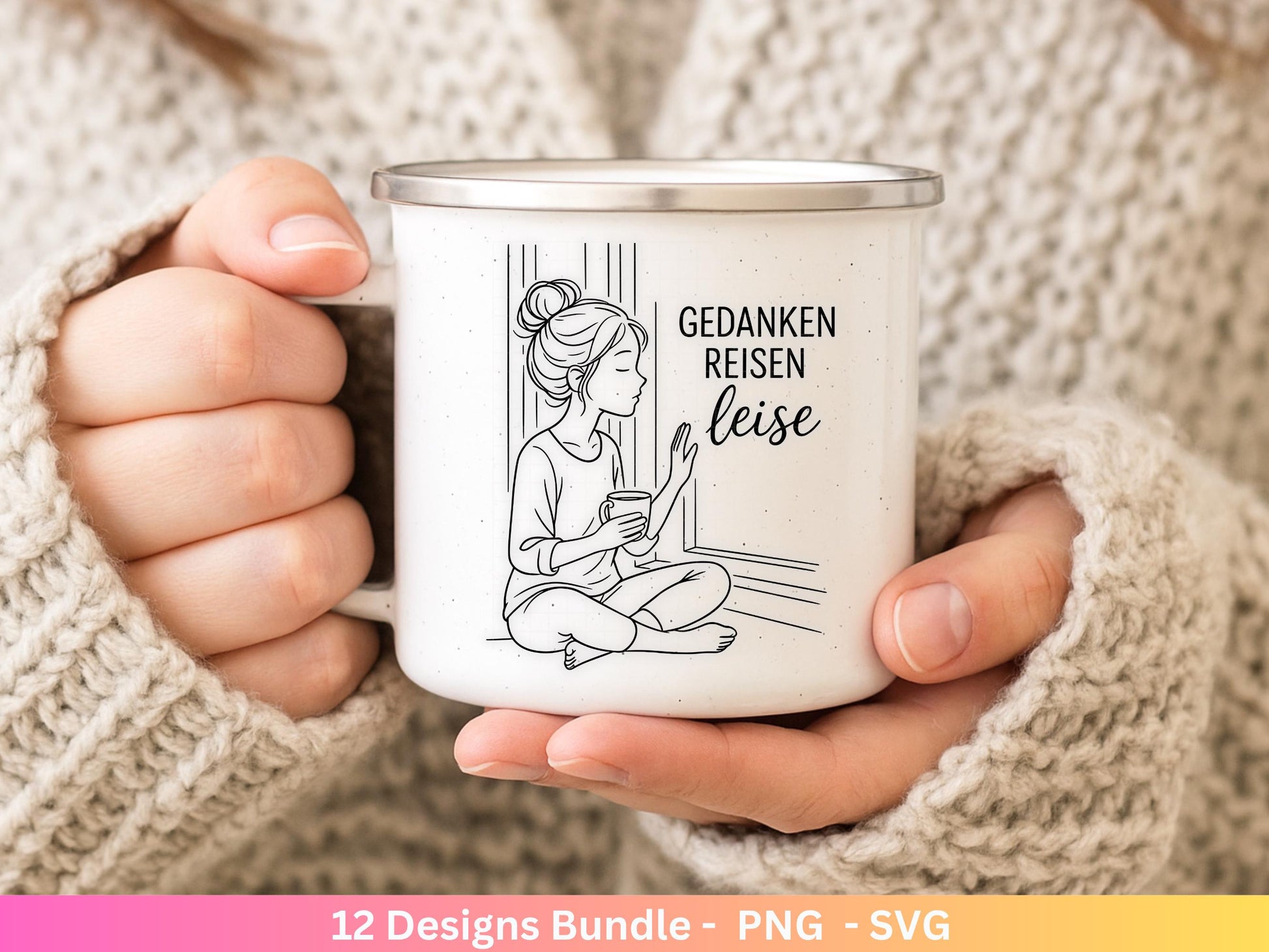 Handgezeichnete Frauen SVG | Sketch Bundle mit Sprüchen | Plotterdatei Laserdatei | Geschenkidee Freundin | Cricut Silhouette Design Datei
