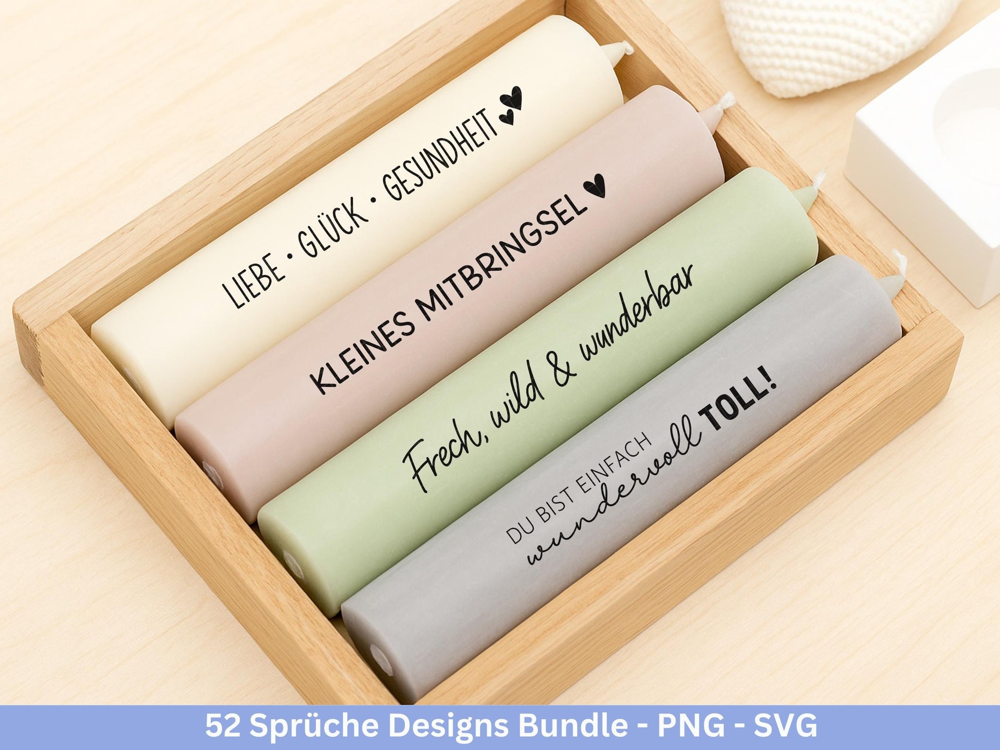 Sprüche SVG Bundle – Plotterdatei & Laserdatei | Klötzchen, Kerzen, Holz, Raysin | Familie, Freundschaft, Liebe, Glück, Zuhause Geschenkidee