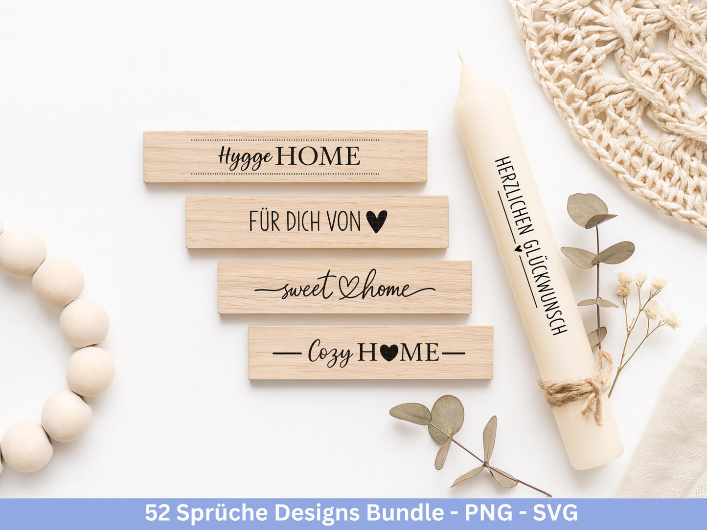 Sprüche SVG Bundle – Plotterdatei & Laserdatei | Klötzchen, Kerzen, Holz, Raysin | Familie, Freundschaft, Liebe, Glück, Zuhause Geschenkidee