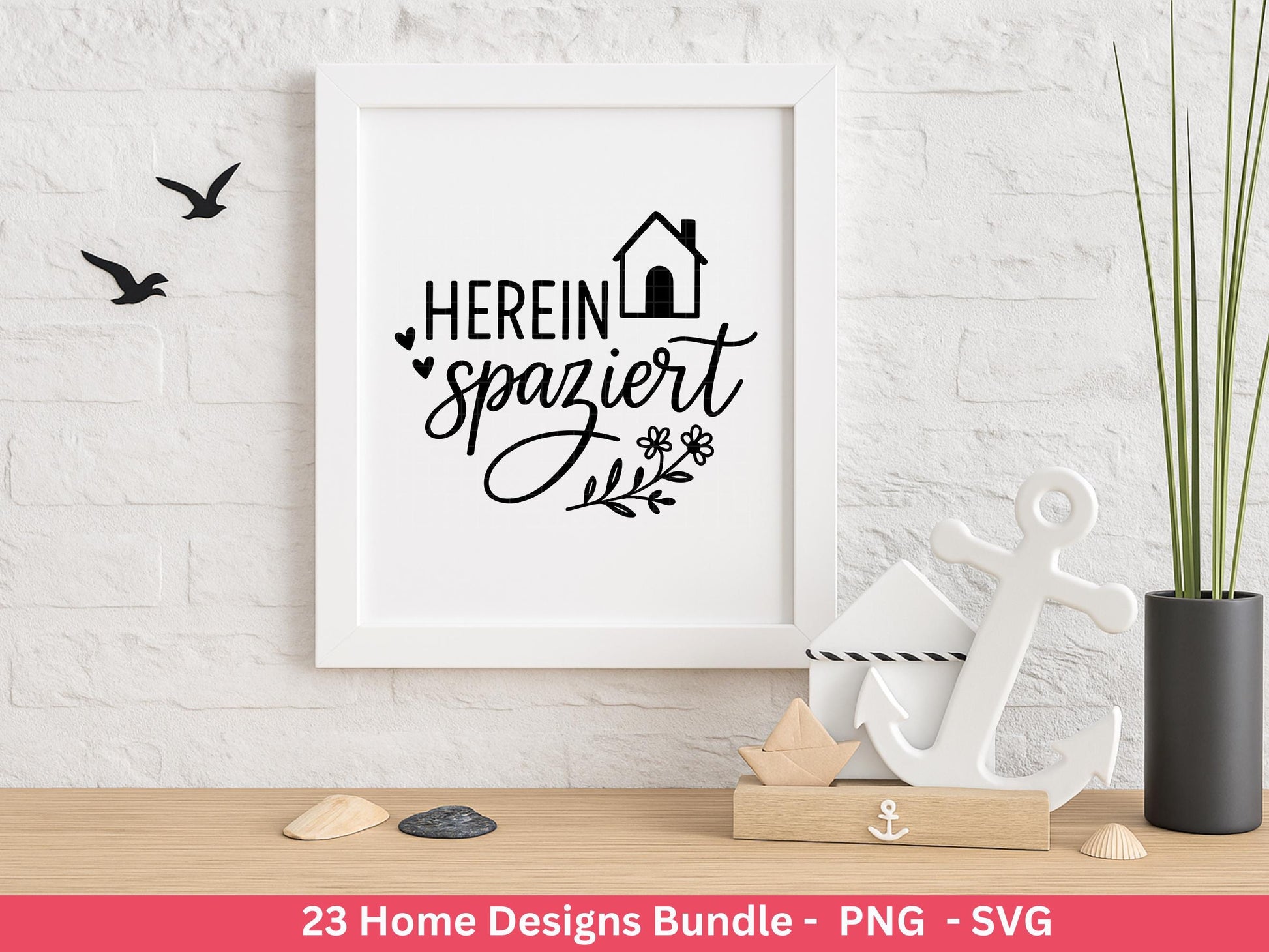 Zuhause SVG – Plotterdatei & Laserdatei | Home Schriftzug | Häuser Sprüche | Geschenkidee Holzbrett | Cricut Silhouette Deko Liebe Herz