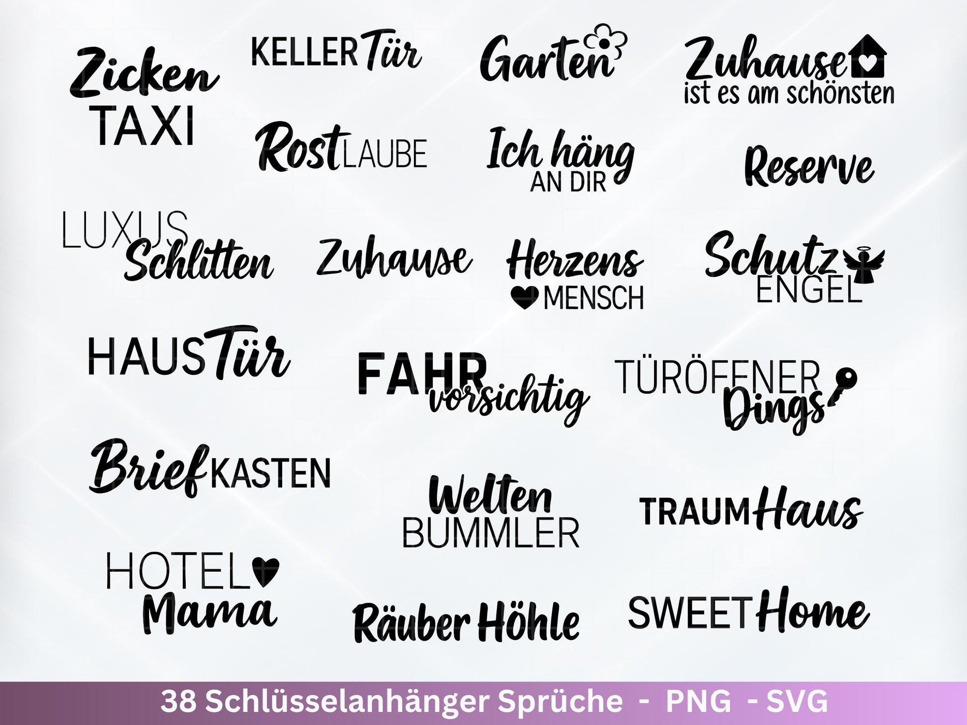 Schlüsselanhänger SVG – Plotterdatei & Laserdatei | Deutsche Sprüche | Geschenkidee für Freundin und Papa | Filz und Holz Anhänger Design