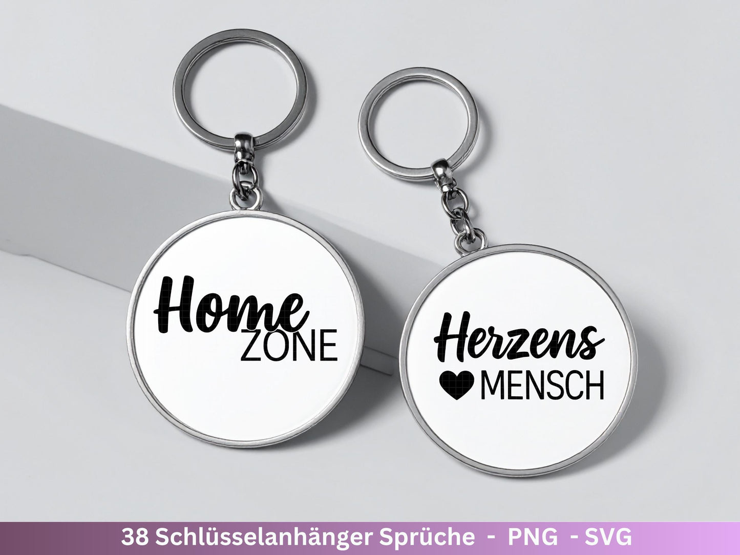 Schlüsselanhänger SVG – Plotterdatei & Laserdatei | Deutsche Sprüche | Geschenkidee für Freundin und Papa | Filz und Holz Anhänger Design