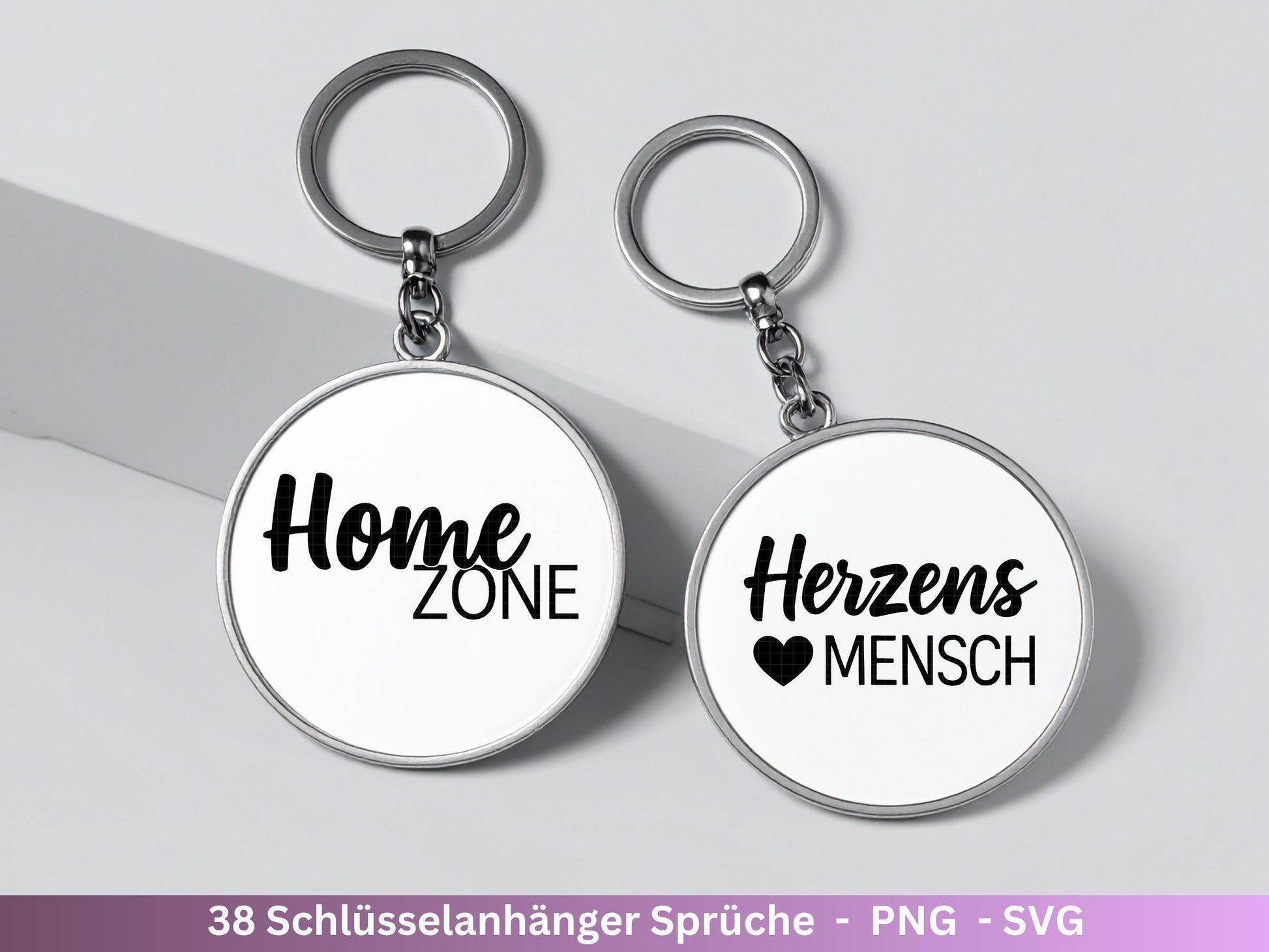 Schlüsselanhänger SVG – Plotterdatei & Laserdatei | Deutsche Sprüche | Geschenkidee für Freundin und Papa | Filz und Holz Anhänger Design