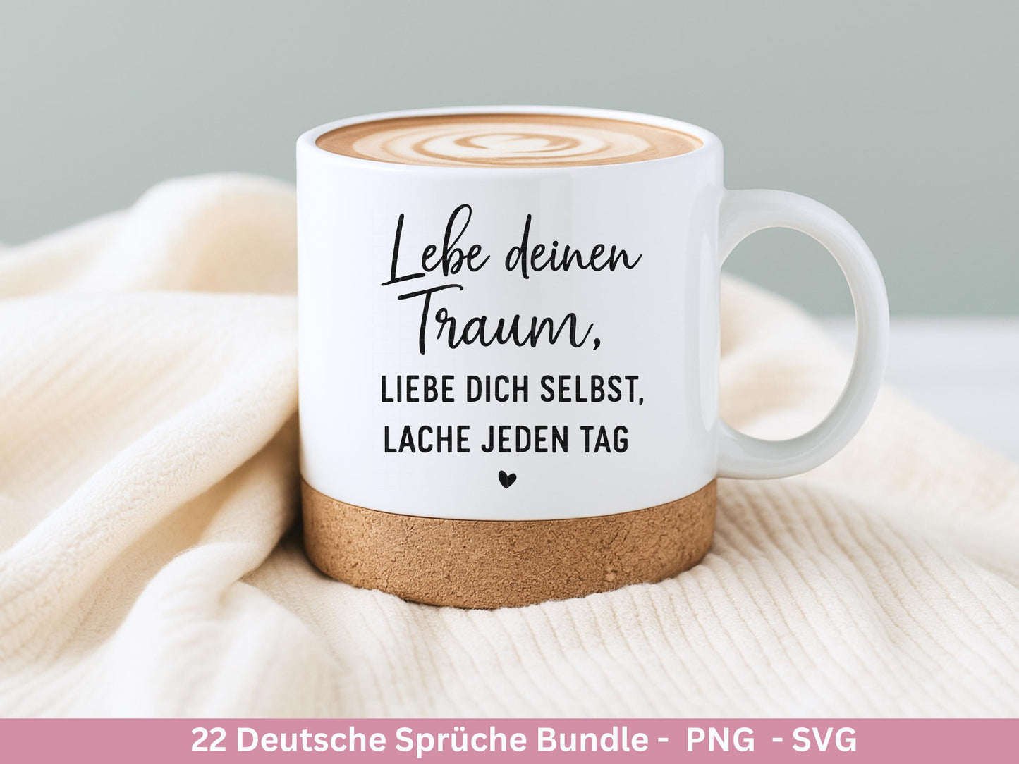 Sprüche SVG Bundle – Plotterdatei & Laserdatei | Positive Deutsche Zitate | Danke | Beste Freundin | Geschenkidee | Cricut Silhouette